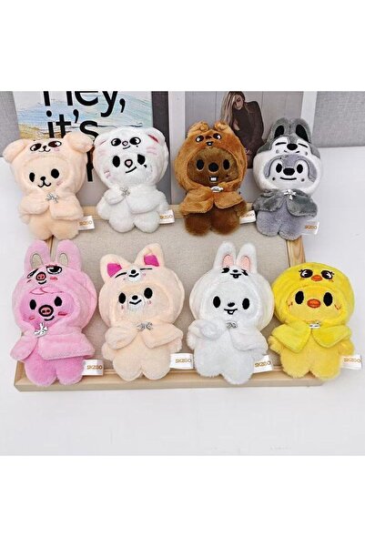 Choice AE8pcs SKZOO سلسلة مفاتيح قطيفة STAY دمية أطفال ستراي هان تشيتشنغ عباء...