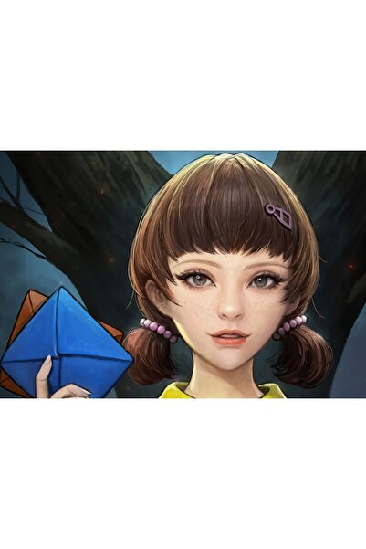 OEM Poster Squid Game Redlight Girl, 61x90cm, poster2425, Zumzeria ®