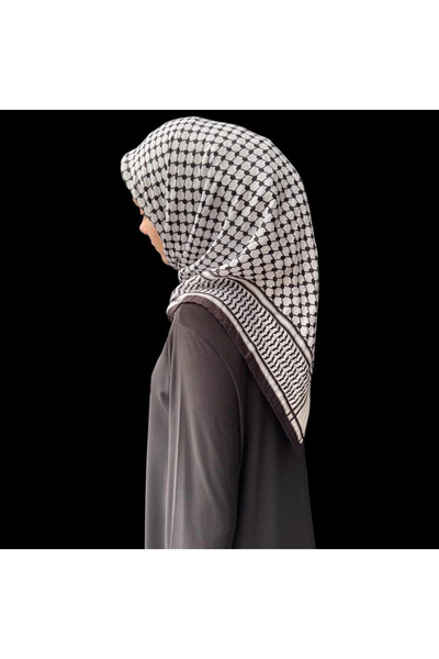 LA BOUTIQUE Kefi̇ye Scarf 90X90 Herbal/Vegetable