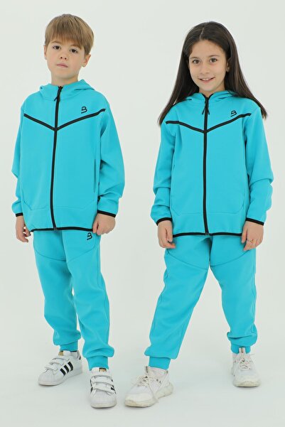 Black One Трикотажний костюм для хлопчика з капюшоном з принтом "Серіт