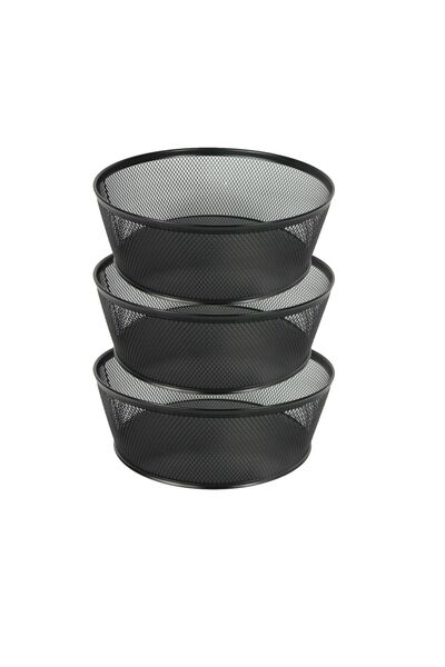 EVSTYLE 3-Piece Fruit Bowl & Bread Bowl 19 cm