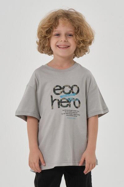 Black One Велосипедний комір з принтом, футболка для хлопчиків