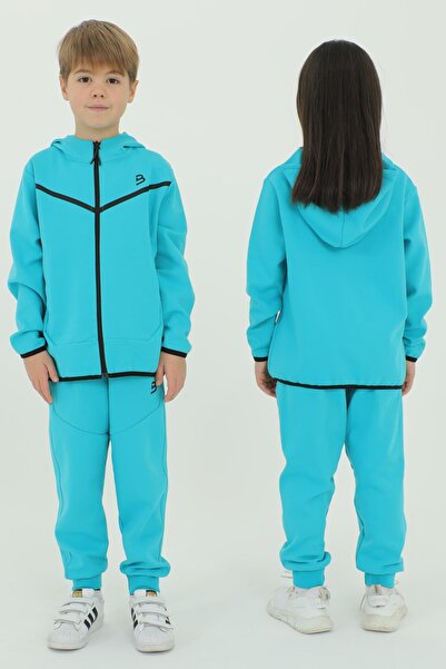 Black One Трикотажний костюм для хлопчика з капюшоном з принтом "Серіт