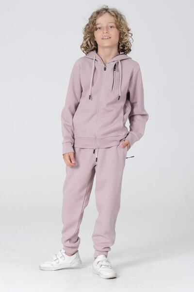 Black One Хлопчачий комбінезон з капюшоном на блискавці, принтом та двома кишенями