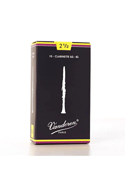 Choice Clarinet 2.5 Box10 Original Vandoren Blue Box Bb Clarinet Traditional Reed A Box of 10 Strength 2.5