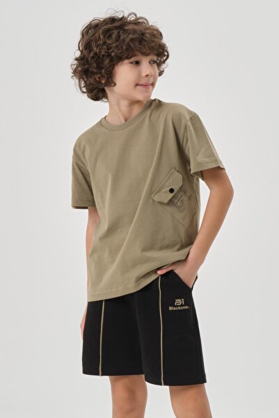 Black One Boy's Bottom Shorts Set