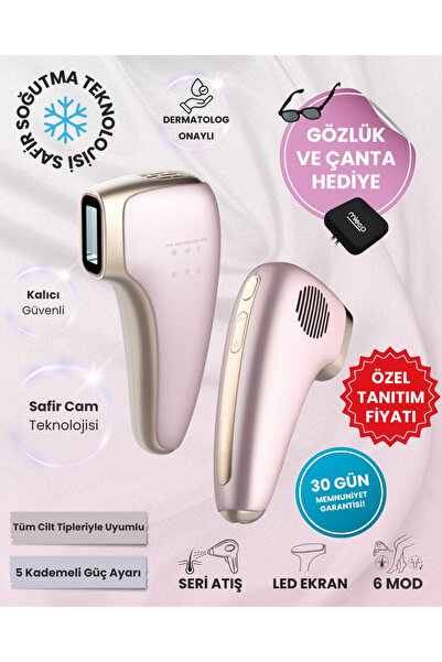 Mieco Safir Soğutma Özellikli ipl Lazer Epilasyon Aleti (Safir Cam)-Rosegold ...