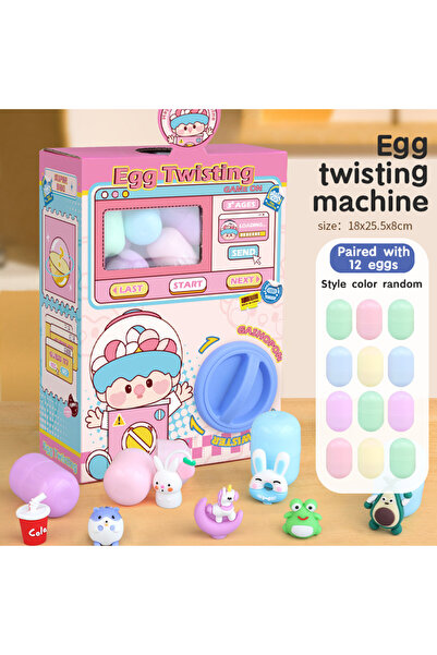 Choice7 آلة مخلب الحيوانات الوردية (12 بيضة) للأطفال، آلة لف البيض الممتعة لل...
