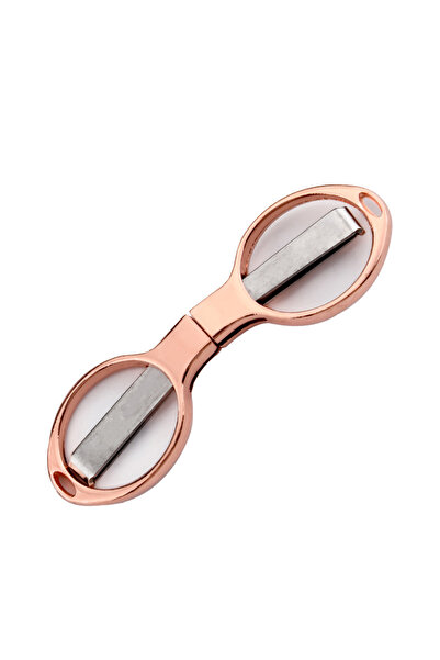Choice Rose Golden Portable Stainless Steel Folding Scissors Lightweight Foldable Scissors for Traveling Fi