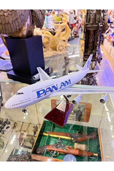AYDINARTSHOP Pan American Boeing 747 Uçak Maketi – 1:160 Ölçek 47 cm