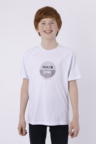 Black One 100% бавовняна тканина Супрем з інжекційним принтом, дитяча футболк...