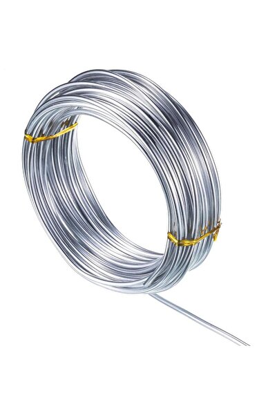 Choice سلك حرفي من الألومنيوم الفضي 2.0 مم 10 أمتار 1/1.5/2 مم سلك حرفي معدني...