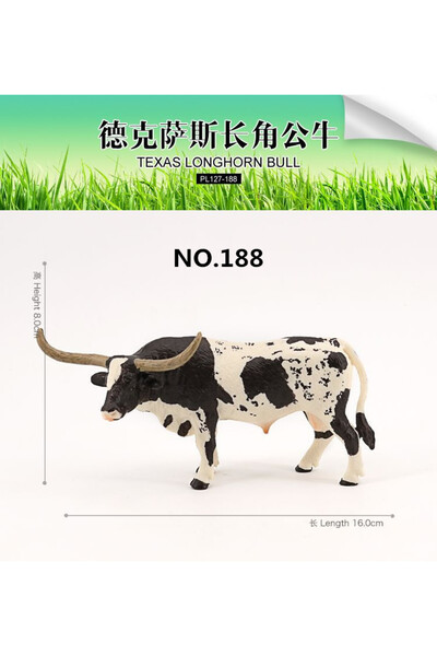 Choice رقم 188 (كبير) نموذج محاكاة حيوانات عالي الجودة بتصميم واقعي ماشية بقر...