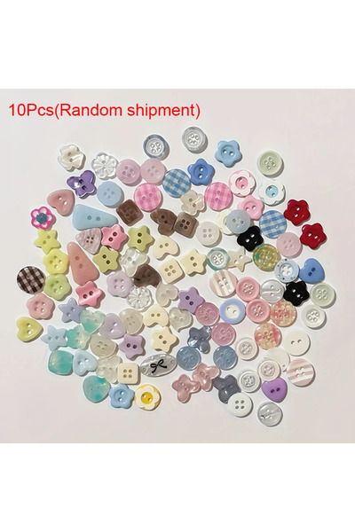 Choice 10pcs 10/20/30 pcs Korean style cream color plastic crafts diy scrapbooking cute sewing button cloth