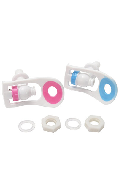 Lawazim Water Dispenser Tap Push Style 2 Piece Faucet Spigot Set for Coolers and Jugs