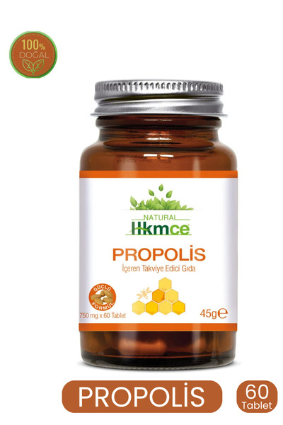 NaturalHekimce Propolis 60 Tablet - Güçlü Formül - Natural Hekimce Kapsül