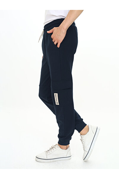 Denokids Boy's Navy Blue Pocket Sweatpants