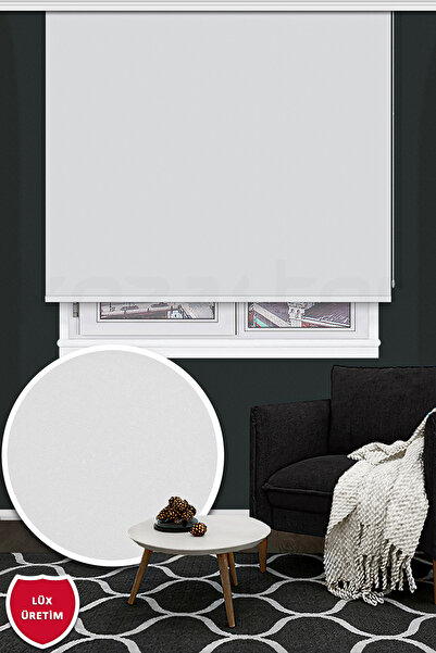 Kozastor Stor Perde Blackout Karartma Beyaz 1301