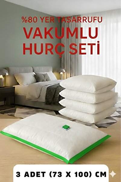 gogidigo aradığın o 3 Adet (73x100)cm Seç&Al Vakumlu Hurç-Vakumlu Poset-Yorgan Hurcu Seti