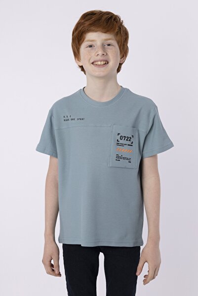 Black One 100% бавовняна тканина, що не пропускає піт, з нанесеним принтом, кишенями, для хлопчиків, літня футболка з велосипедним коміром