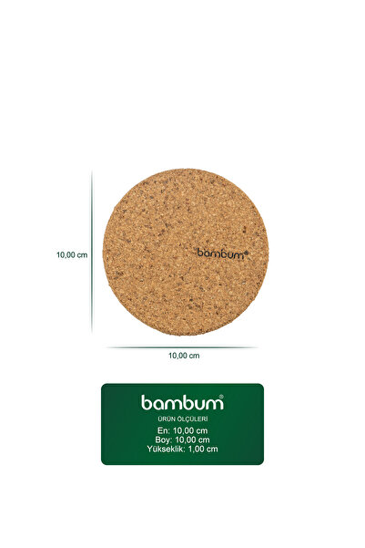 Bambum Kirmit Mantar Bardak Altlığı B0039