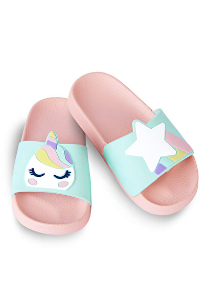 Denokids Unicorn Kız Çocuk Terlik