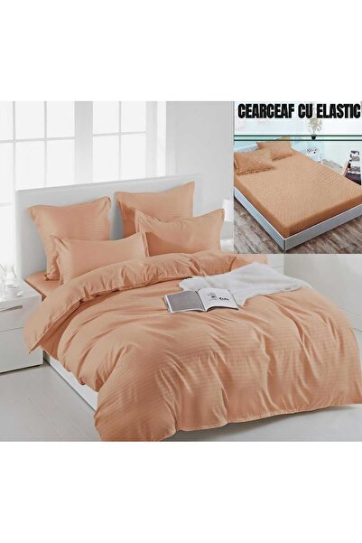 Pucioasa Double bed linen, Damascus, Casa Pucioasa, 6 pieces, Fitted sheet 230x250 cm