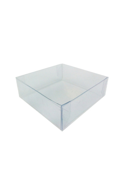 cici Şeffaf Asetat Kutu 10x10x3 cm 10 Adet