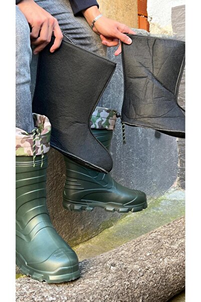 MODVALU Eva Kaymaz Taban Çoraplı Termal Avcı Çizme -30 Derece Soğuğa Dayanıklı