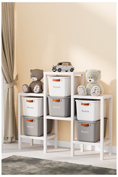 Online Home Market Ombeg Modüler Raf, Çok Amaçlı 6 Bölmeli Raf Ünitesi, 6 Raflı Organizer