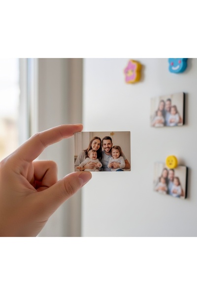 fotobaskıcım 24 Adet 6x9 cm Kişiye Özel Magnet Fotoğraf