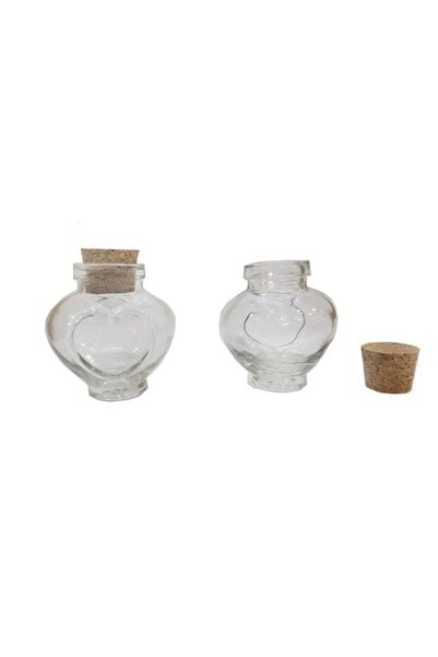 olio Mantar Tıpalı Kalp Cam Şişe 50 cc 20 Adet