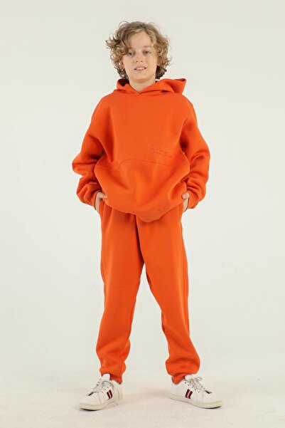 Black One Σετ φόρμας για αγόρια χοντρό και με κουκούλα - Τσέπη Cargo