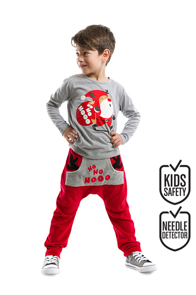 MSHB&G Ho Ho New Year Boy's T-shirt Trousers Set