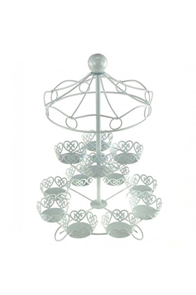 hobs Muffin Cupcake Kurabiye Mini Pasta Kek Servis Sunum Standı Metal Atlı Ka...