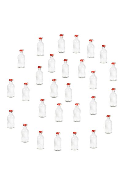 LAB Cam Mühürlü Kapaklı Akaryakıt Numune Alma Şişesi 1 litre 20 Adet