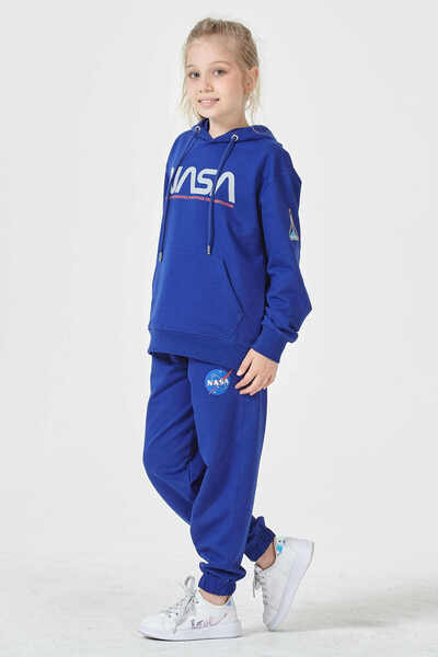 Black One Дівчачий спортивний комплект без шардонів, з 2 нитками, з капюшоном – стандартний крій