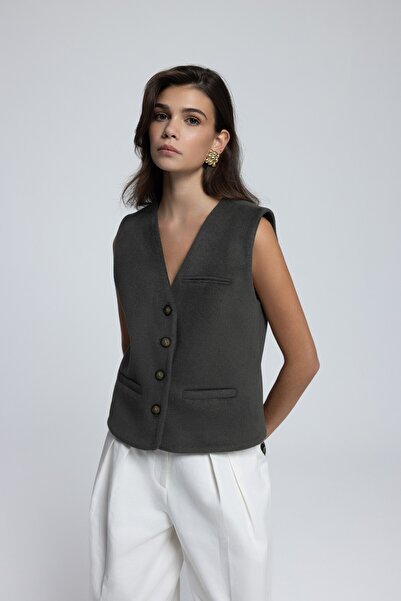 MAI STUDIOS CO. Petrol Blue Short Vest - Pace