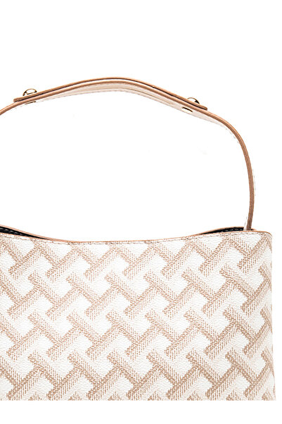 Karaca Basklılı Klasik Omuz Çantası