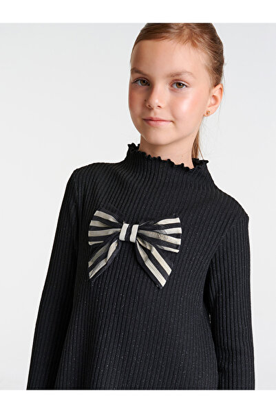 SheShe Siyah Örme Elbise