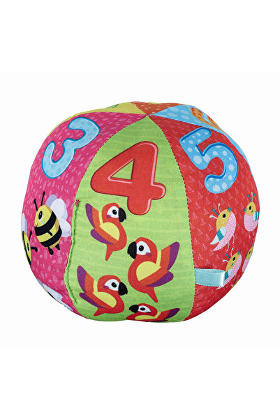 Molie Gelişim Destekleyici Çıngıraklı Bebek Topu Yumuşak ve Güvenli