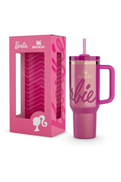 Twisoo Barbie x Stanley 40oz Twist ’N Turn Quencher Limited Edition Orange Insulated Travel Mug, Leak-Proof