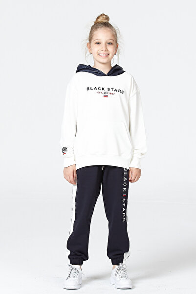 Black One Κοριτσίστικο με κουκούλα μακρυμάνικο αθλητικό σετ φόρμας