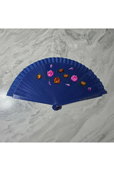 HOMEVIA 12-парчен бамбуков двустранен цветен ветрило