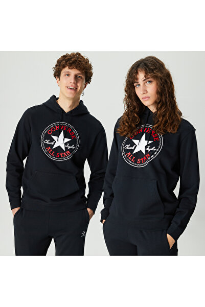 Converse Standard Fit Center Front Large Chuck Patch Core Po Unisex Siyah Hoodie