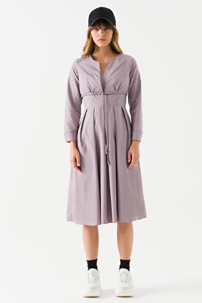 Jus De Pommes Kadın Pudra Paraşüt Kumaş Elbise