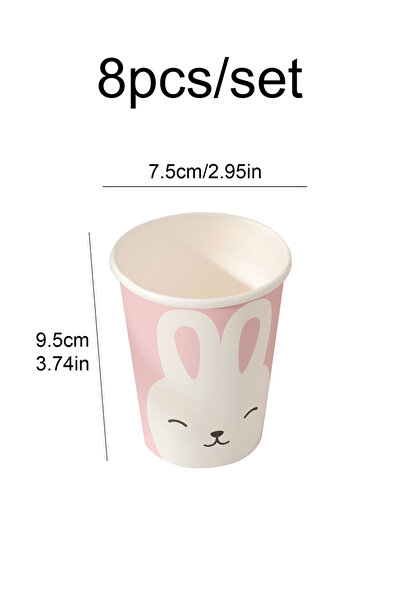 choice2 Fluorescence Yellow Mori rabbit disposable tableware paper cup dinner...