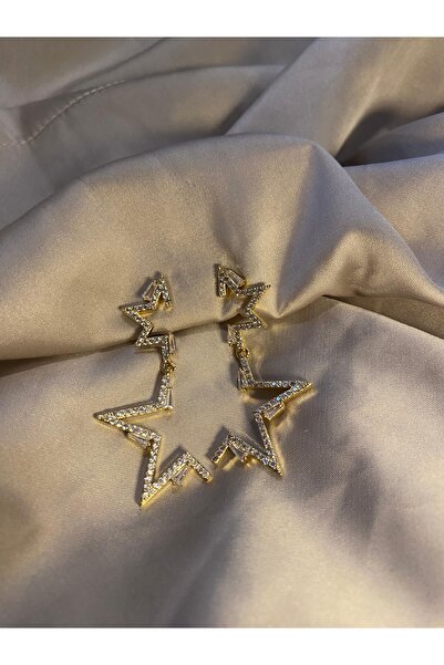 kalia Çelik Yarım Yıldız Küpe