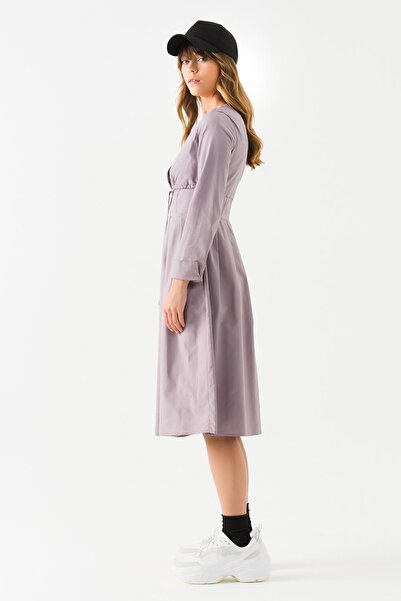 Jus De Pommes Kadın Pudra Paraşüt Kumaş Elbise