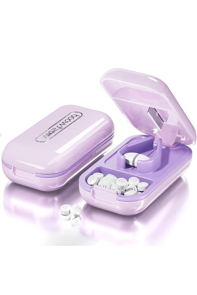 LSHOW قاطعة وكسارة حبوب محمولة باللون الأرجواني، تقسم الحبوب بسهولة، مثالية ل...